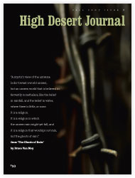 High Desert Journal cover