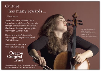 Oregon Cultural Trust advertising